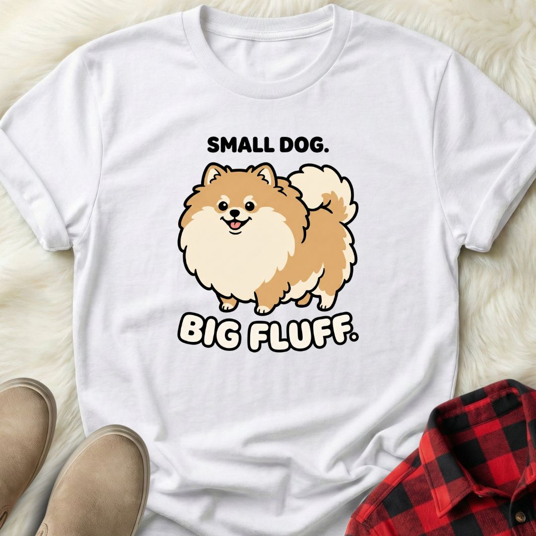 Small Dog Big Fluff T-Shirt